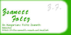 zsanett foltz business card